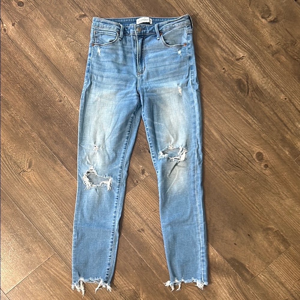 Abercrombie & Fitch High Rise Super Skinny Ankle Jeans